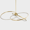 Vintage Brass Alula Chandelier 60" by Corbett Lighting, view 3