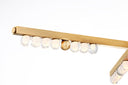 Vintage Brass Annecy Chandelier 50.5" by Corbett Lighting, view 2