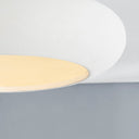 Ceramic White Limewash Annie Semi Flush 16" by Hudson Valley, view 4