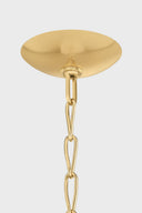 Aged Brass Apple Valley Pendant 17.25" by Hudson Valley, view 4