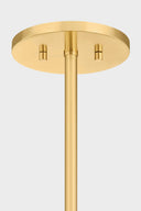 Aged Brass Atwood Chandelier 30" by Hudson Valley, view 5