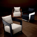 Wooden Frame Armchair Rubautelli