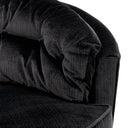 Black Velvet Swivel Chair Recla