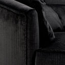 Black Velvet Swivel Chair Recla