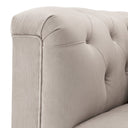 Tufted Pebble Gray Chair Cesare