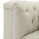 Tufted Pebble Gray Chair Cesare