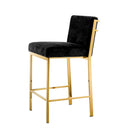 Black Velvet Counter Stool Scott