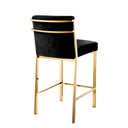 Black Velvet Counter Stool Scott