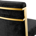 Black Upholstered Bar Stool Scott