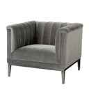 Gray Velvet Barrel Chair Raffles