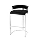 Black Velvet Counter Stool Dante