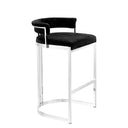 Black Velvet Counter Stool Dante