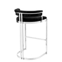 Black Velvet Counter Stool Dante