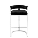 Black Velvet Counter Stool Dante