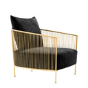 Black Velvet Armchair Knox