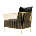 Black Velvet Armchair Knox
