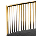 Black Velvet Armchair Knox
