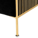 Black Velvet Armchair Knox
