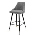 Buttoned Back Bar Stool Cedro