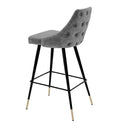 Buttoned Back Bar Stool Cedro