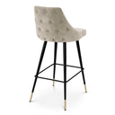 Buttoned Back Bar Stool Cedro