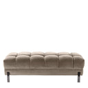 Greige Tufted Upholstered Bench Sienna