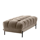 Greige Tufted Upholstered Bench Sienna