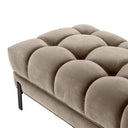 Greige Tufted Upholstered Bench Sienna