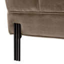 Greige Tufted Upholstered Bench Sienna