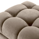 Greige Tufted Upholstered Bench Sienna