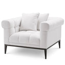 White Tufted Accent Chair Aurelio