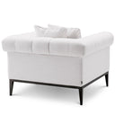 White Tufted Accent Chair Aurelio