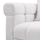 White Tufted Sofa Aurelio
