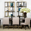 Beige V-Leg Dining Chair Erudit
