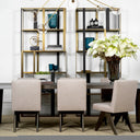 Beige V-Leg Dining Chair Erudit