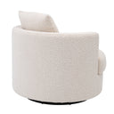 Cream Bouclé Swivel Chair Felix