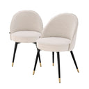 Curved Back Dining Chair Set (2) Cooper