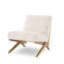 Cream Bouclé Lounge Chair Fico
