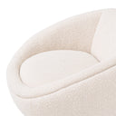 Round Bouclé Swivel Chair Bollinger