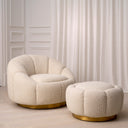 Upholstered Swivel Chair Inger
