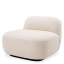 Cream Bouclé Slipper Chair Bjorn