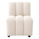 Bouclé Channeled Dining Chair Kelly