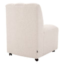 Bouclé Channeled Dining Chair Kelly