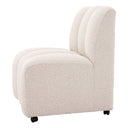 Bouclé Channeled Dining Chair Kelly