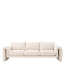 Cream Bouclé Upholstered Sofa Tondo