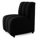 Bouclé Channeled Dining Chair Kelly