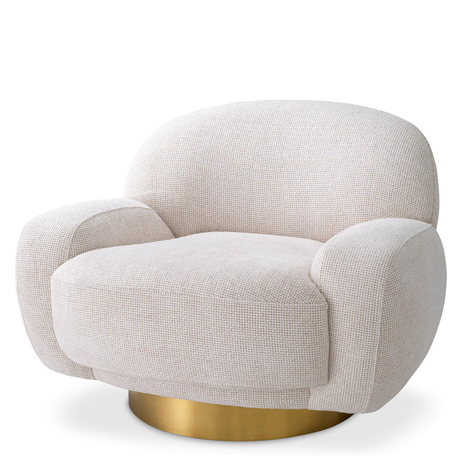 Curved Swivel Armchair Udine