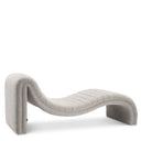Gray Bouclé Chaise Longue Pioneer