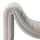Gray Bouclé Chaise Longue Pioneer