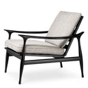 Wood Framed Bouclé Lounge Chair Manzo